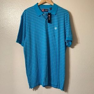 NWT Chaps s/s shirt sz XL/TG/EG white purple blue